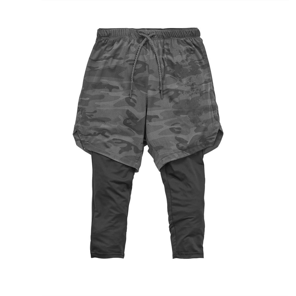 Men's 2-in-1 Quick Dry Running Gym Sports Shorts