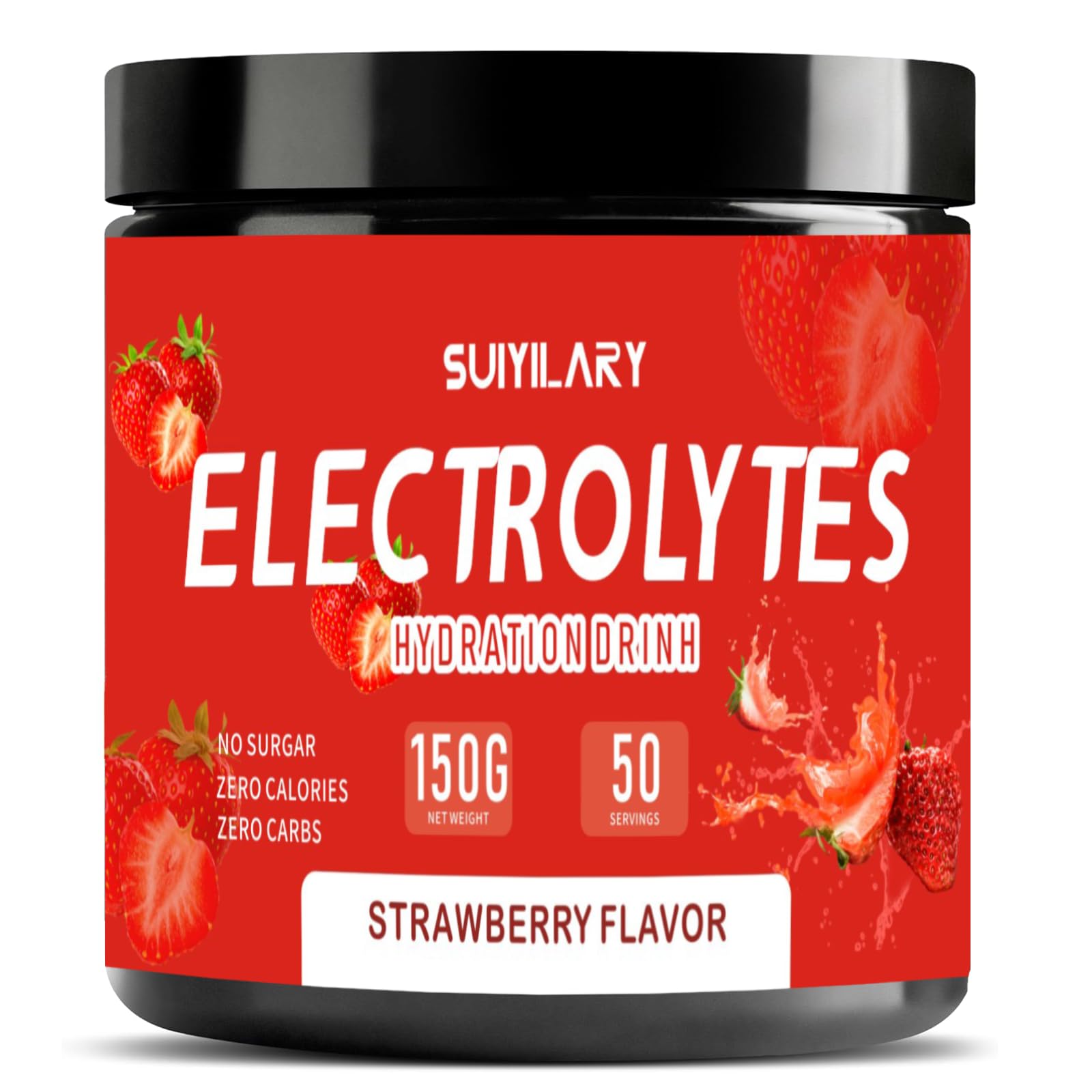 Suilary Electrolytes Powder Strawberry 50 Servings