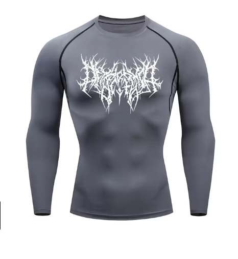 Men anime compression tops