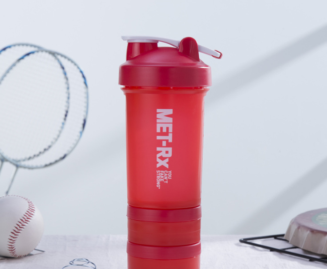 Protein Powder Fitness Shaker Bottle with Measurement Scale