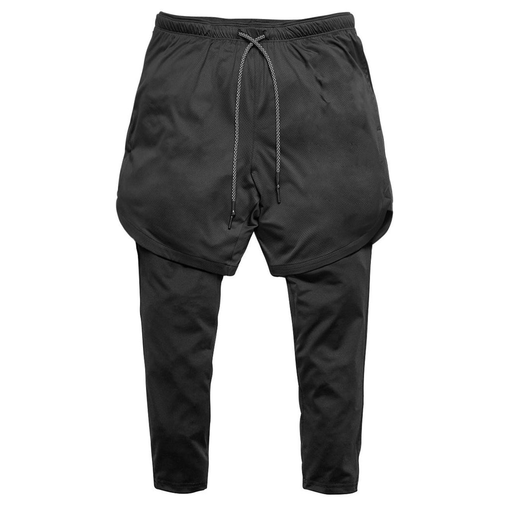 Men's 2-in-1 Quick Dry Running Gym Sports Shorts