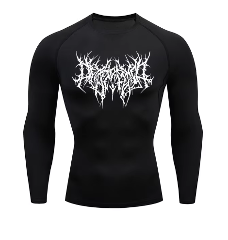 Men anime compression tops