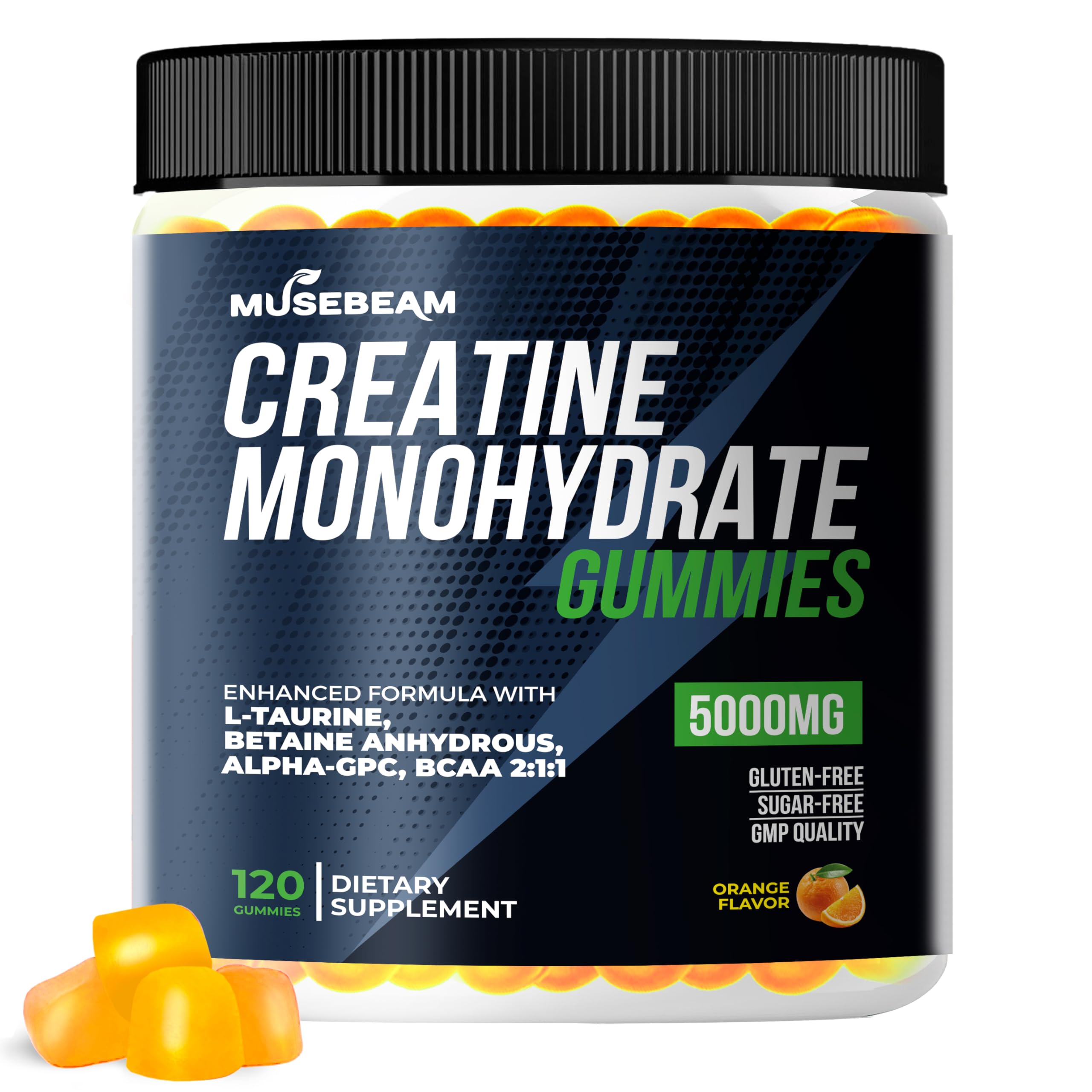 musebeam Creatine Monohydrate 5000mg Supplement Gummies