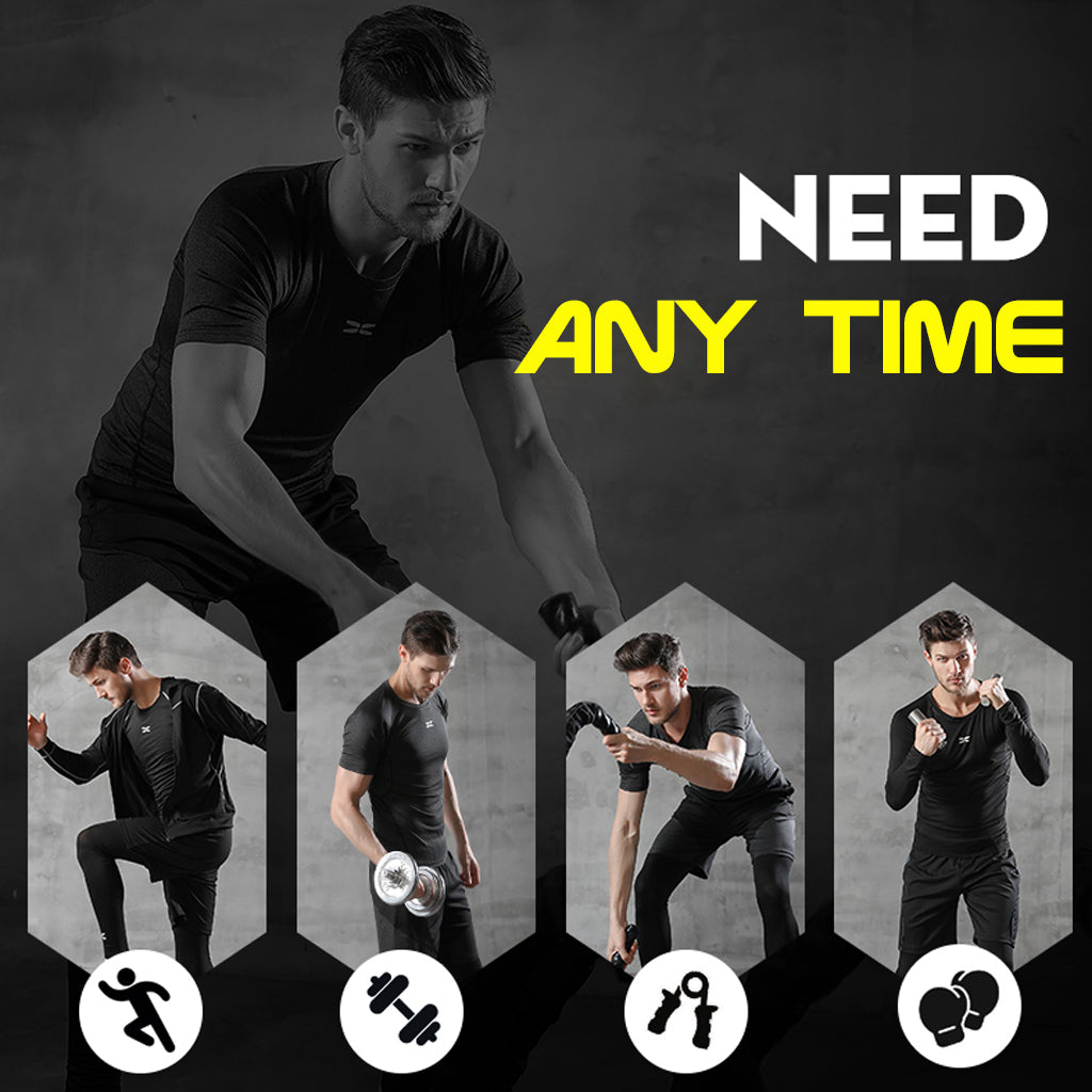 Men's Plus Size Five-Piece Running Sportswear Set