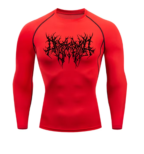 Men anime compression tops