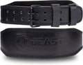 Weight Lifting Belt 4inch Leather Belt With Free Wrap - Foam Padded Back Support Gym Belt for Bodybuilding Squat Deadlift Weightlifting Belt Men Women