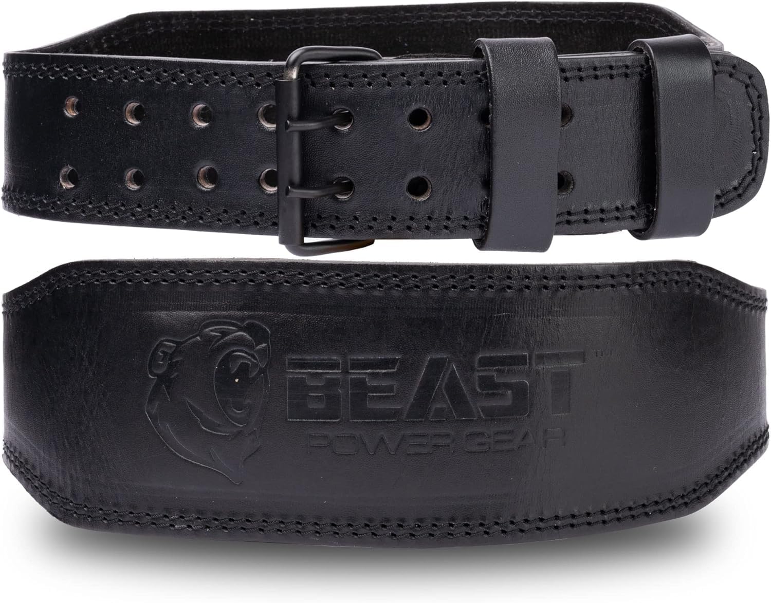 Weight Lifting Belt 4inch Leather Belt With Free Wrap - Foam Padded Back Support Gym Belt for Bodybuilding Squat Deadlift Weightlifting Belt Men Women