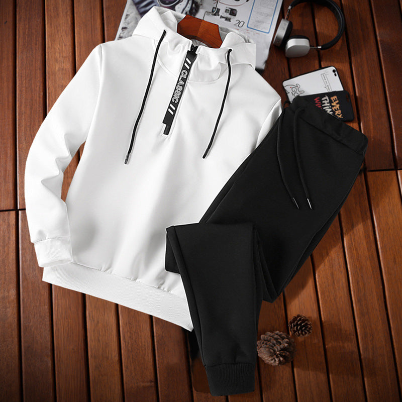 Men's Casual Sports Two-Piece Hooded Outfit